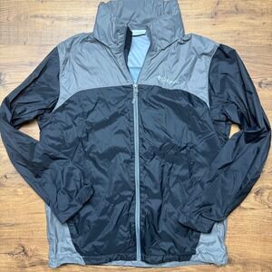 Columbia‎ Glennaker Windbreaker Jacket Mens Medium Packable Hooded Full Zip Camp